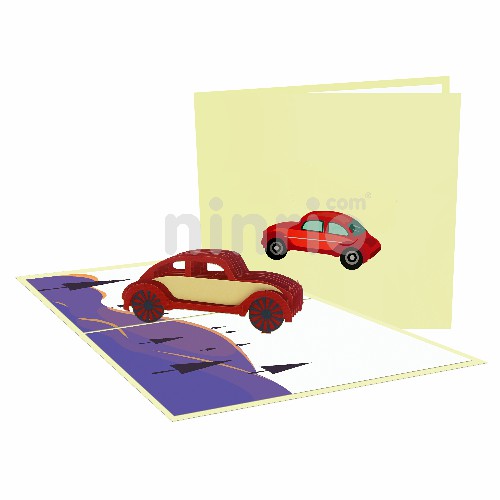 Thiệp ô tô 3D - Thiệp các phương tiện giao thông