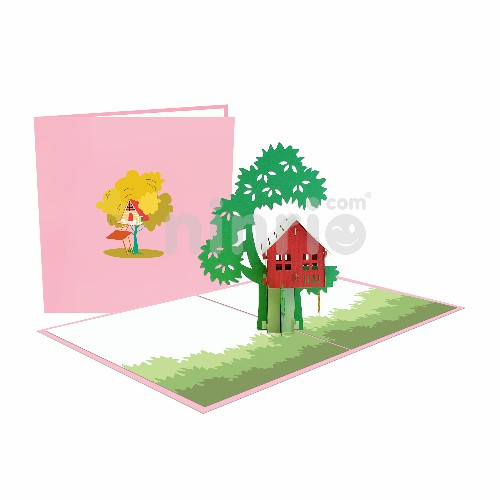 Tree house Card– Birthday 3D Popup Card
