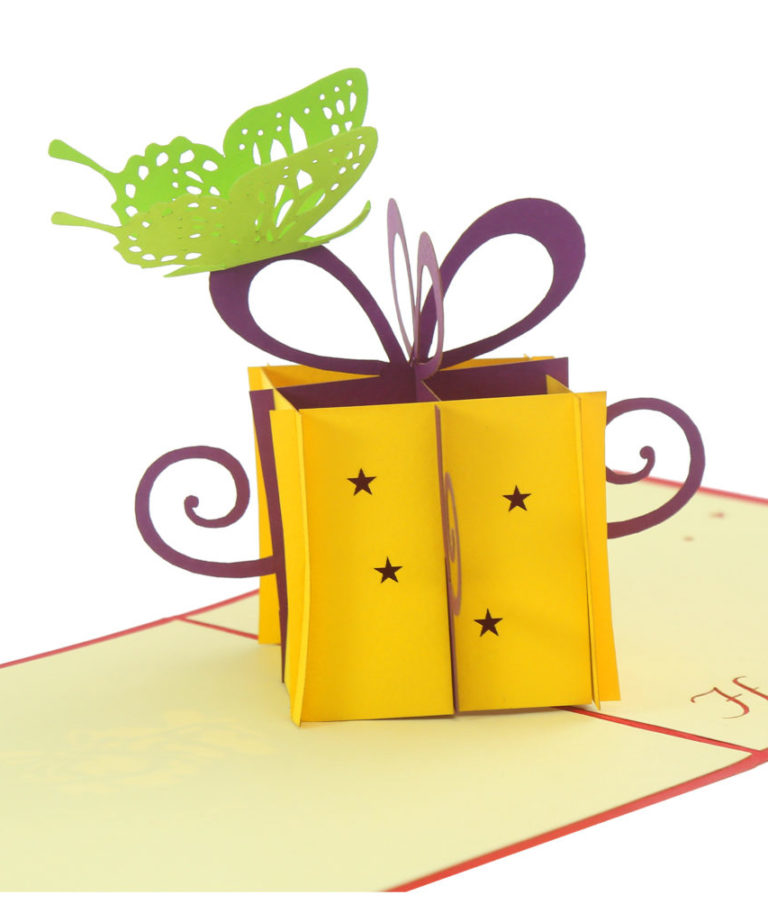 Birthday Gift Box - Germany Card – Birthday 3D Popup Card