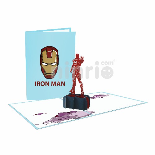 Iron Man Card– Birthday 3D Popup Card Thiệp người sắt 3D - Thiệp sinh nhật pop up