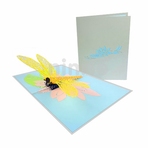 Dragonfly Card – Animal 3D Popup Card Thiệp Chuồn chuồn 3D – Thiệp động vật 3D