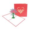Flower high vase Card–Flower 3D Popup Card