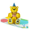 Bear Birthday 3D card - birthday card