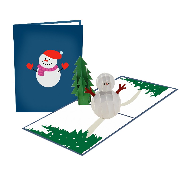 Snowman Card Snowman Card - Christmas 3D Popup Card