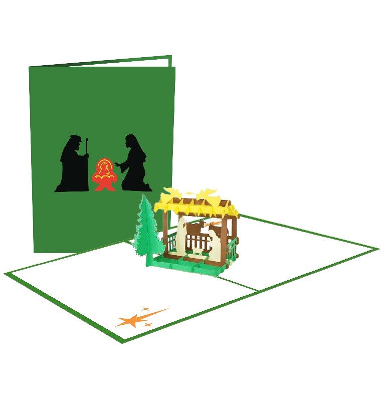 Nativity Card – Christmas 3D Popup Card