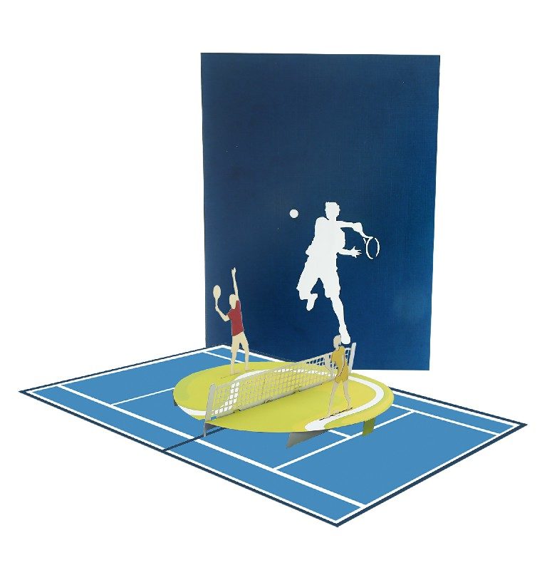 Tennis 3D Card - Sport 3D Popup Card