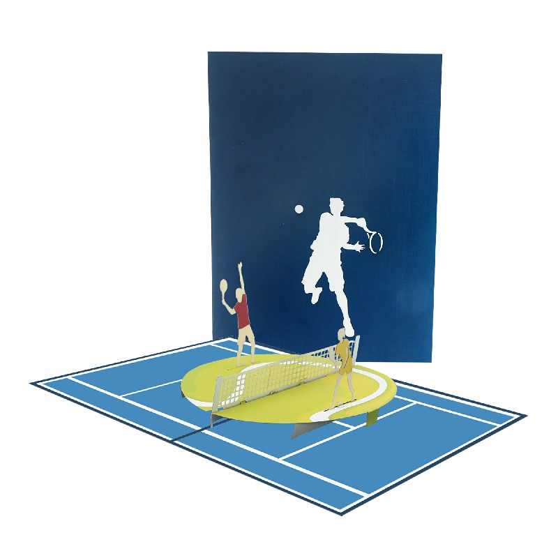 Tennis 3D Card - Sport 3D Popup Card