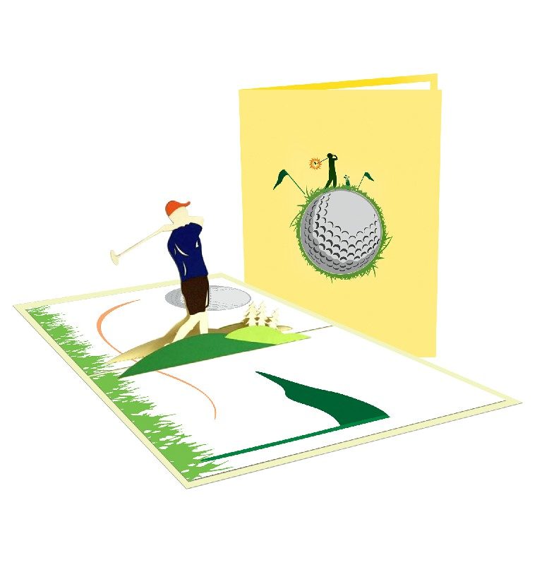 Golf Card - Sport 3D Popup Card