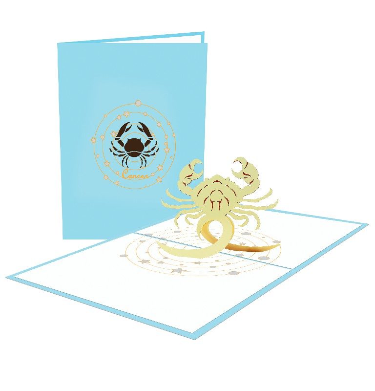 Cancer Card - Zodiac 3D Popup Card Cancer 3D Popup Card
