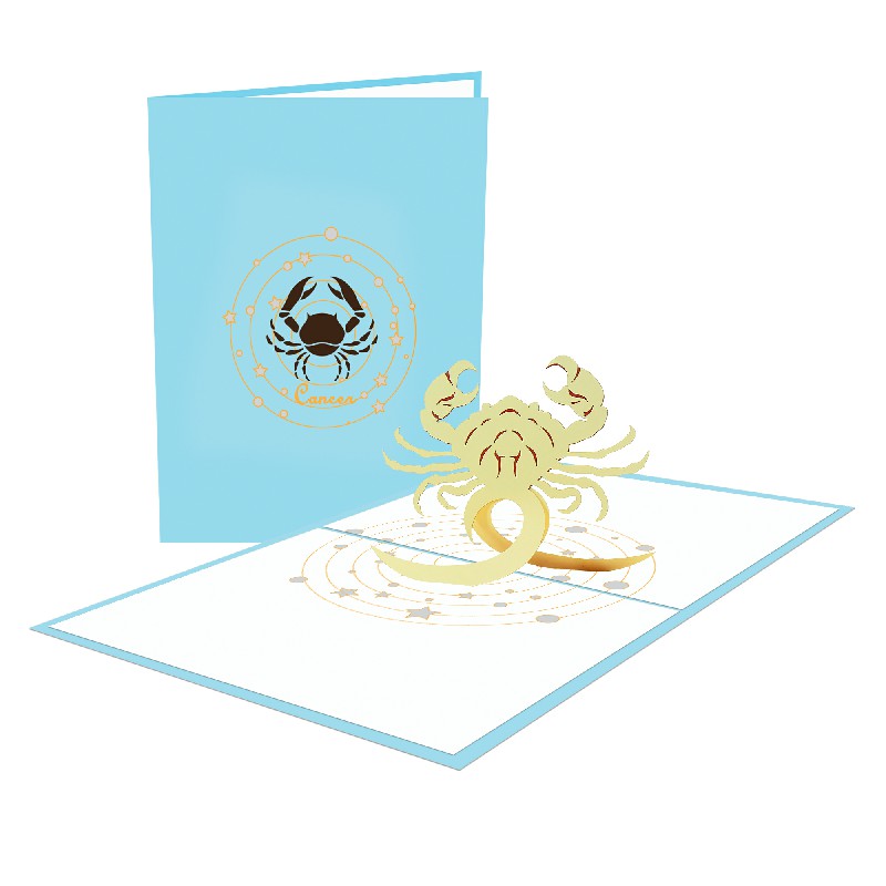 Cancer Card - Zodiac 3D Popup Card Cancer 3D Popup Card