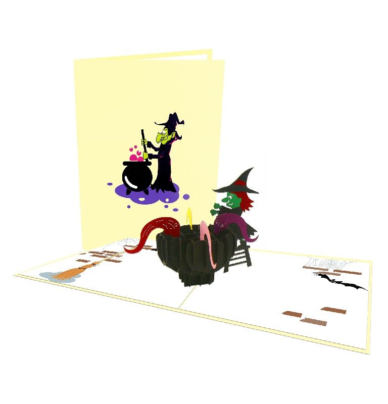 Witches Brew Card – Halloween 3D Popup Card