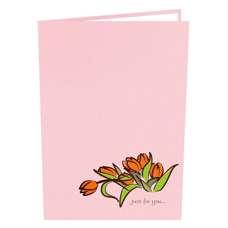 Tulip Card – Flower 3D Card