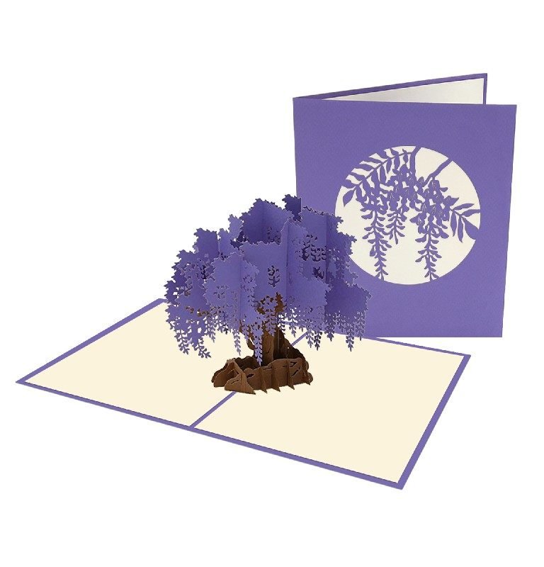 Wisteria Tree Card – Flower 3D Card