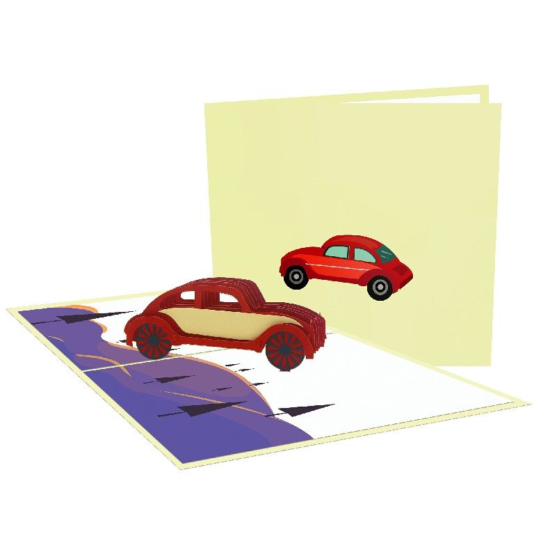 Car Card – Transport 3D Popup Card
