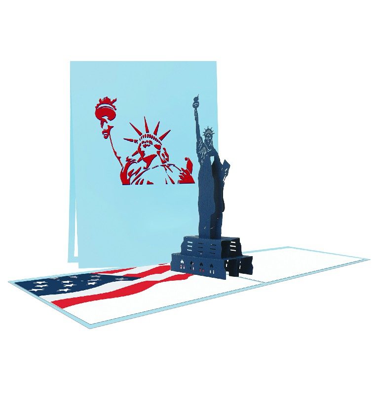 Statue Of Liberty Card - Building 3D Popup Card