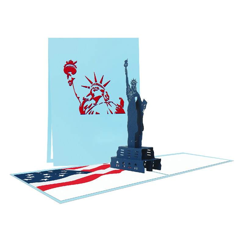 Statue Of Liberty Card - Building 3D Popup Card