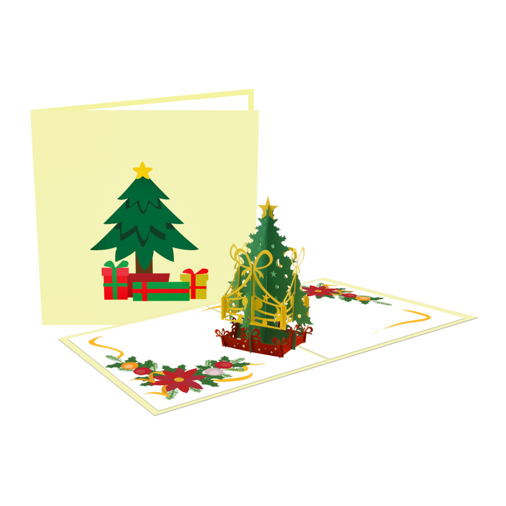 Tree 3D Card - New Year Card