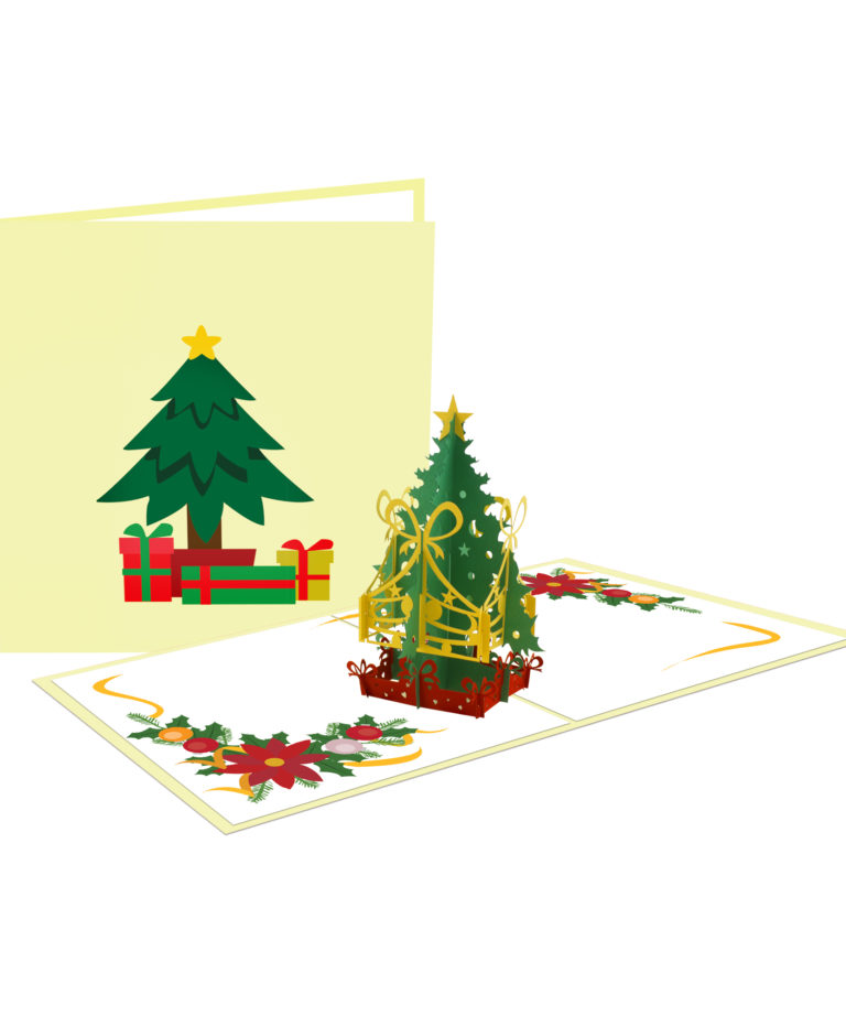 Tree 3D Card - New Year Card