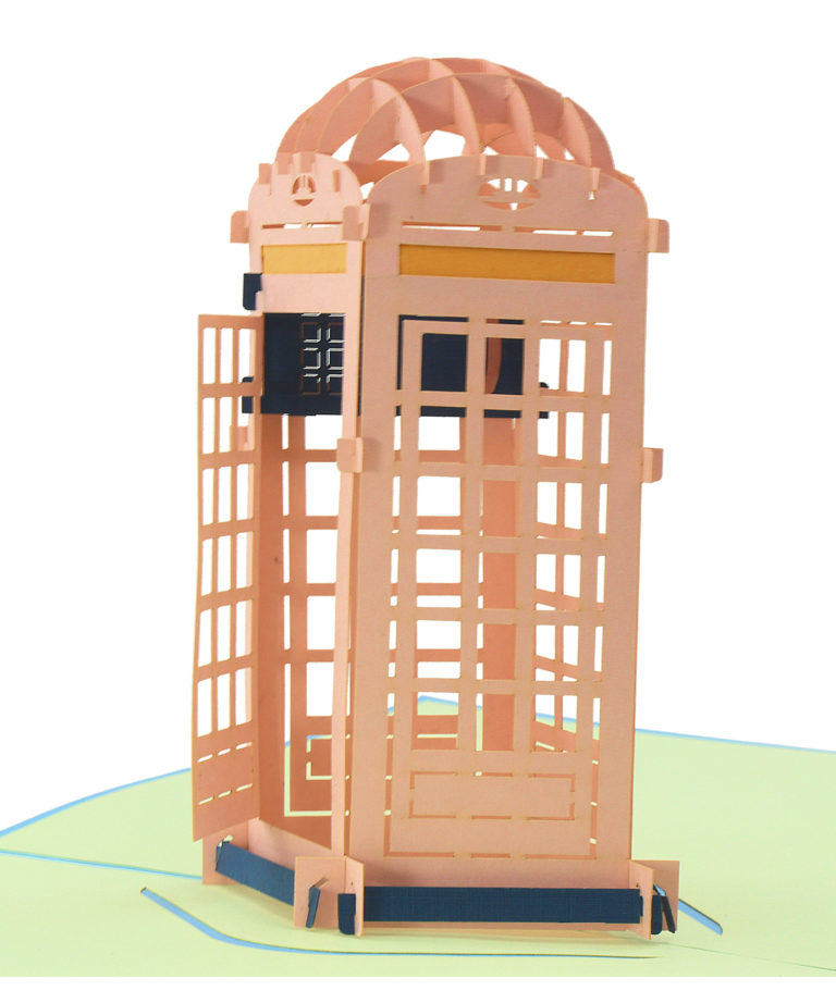 Telephone Booth Card – Building 3D Card