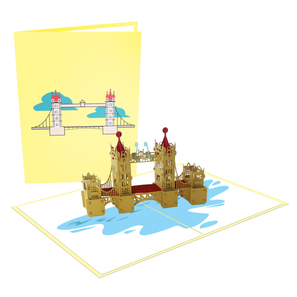 London Tower Bridge Card - Building 3D Card