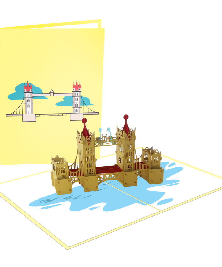 London Tower Bridge Card - Building 3D Card