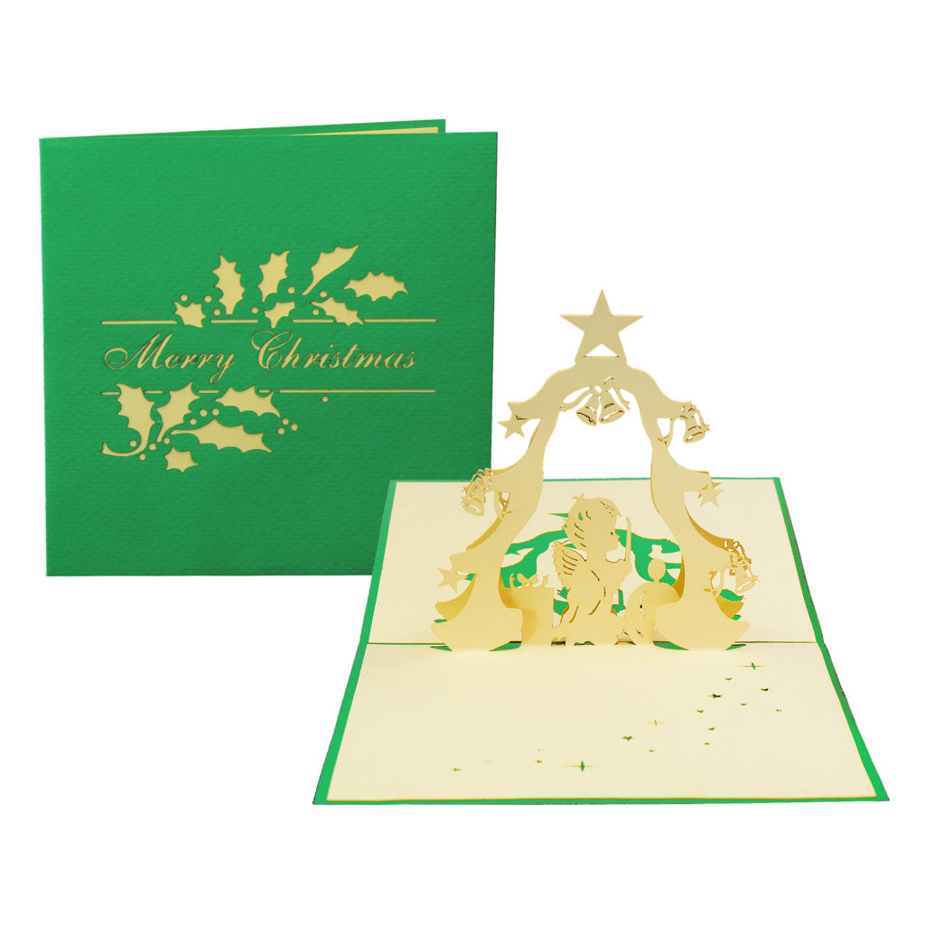 Baby Prayer Card - Christmas 3D Card Prayer Christmas Card,